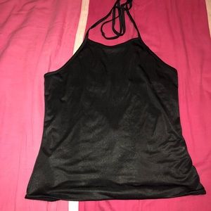 Black Halter Top